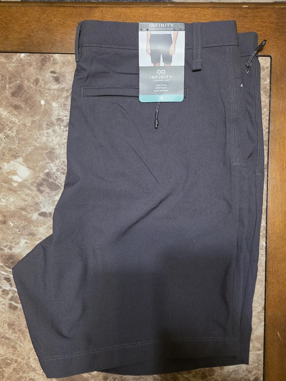 INFINITY Men’s Hybrid Stretch Shorts — Black